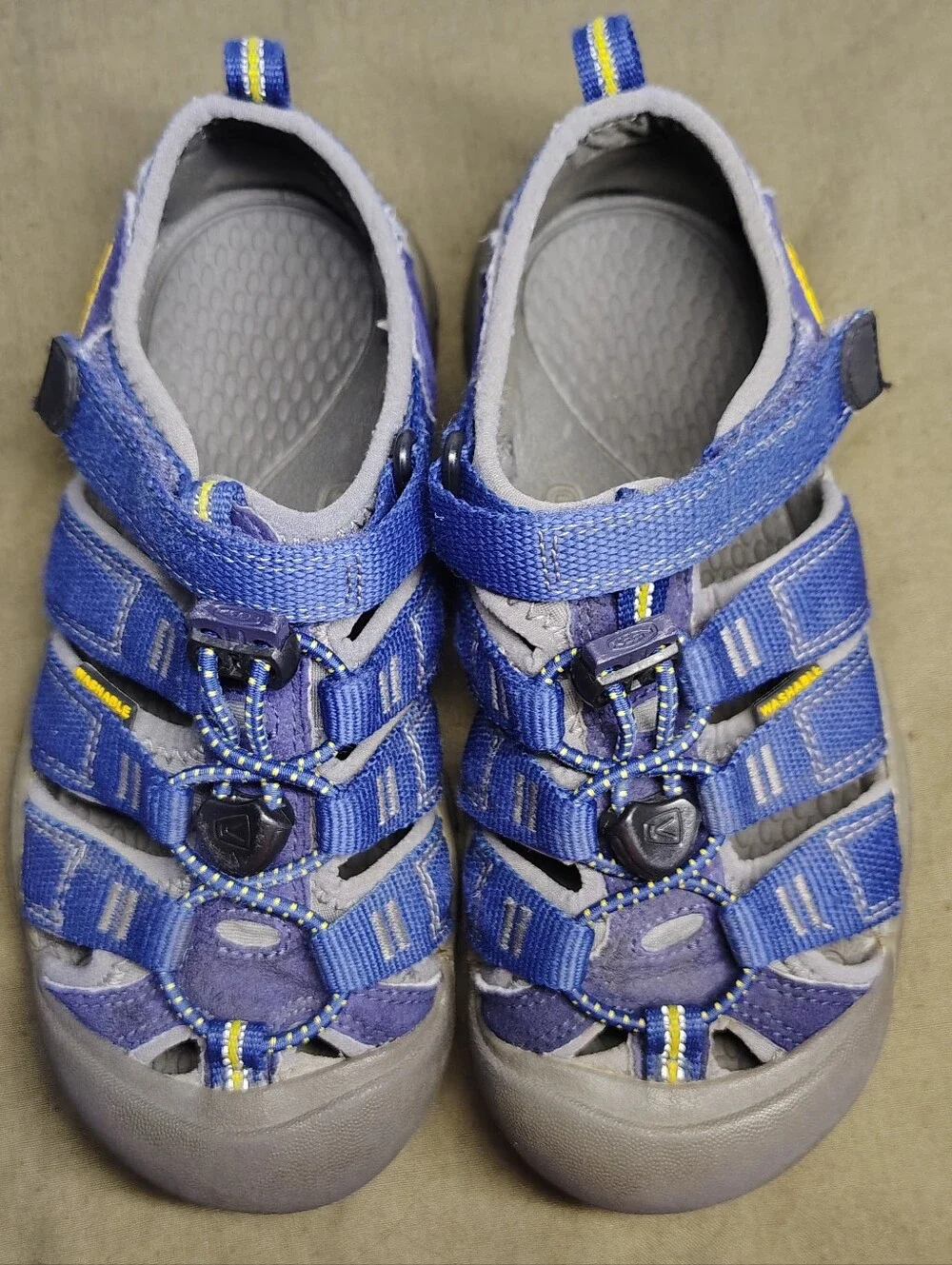 KEEN Newport H2 Big Kids Water Sandals Navy/Gray Size 1